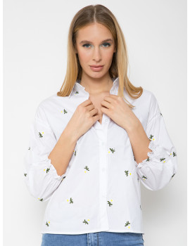IBIZA Floral Shirt - White