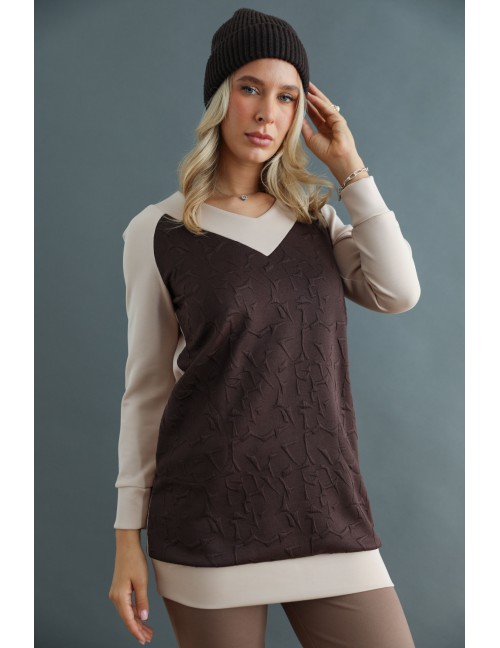 BIANCA Tunika - Csokoládé