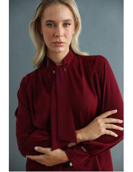 FREYDIS Felső - Burgundy