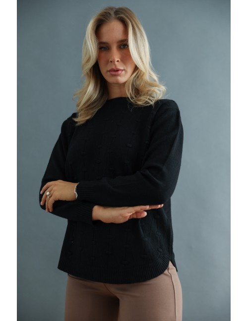 MINERVA Kötött Felső - Fekete MINERVA Kötött Felső - Fekete