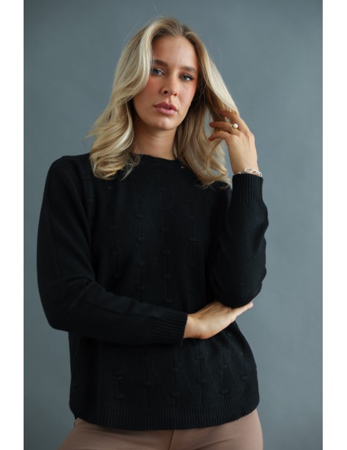 MINERVA Kötött Felső - Fekete MINERVA Kötött Felső - Fekete