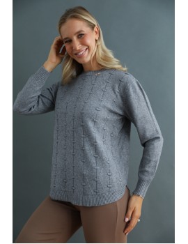 MINERVA Kötött Felső - Szürke