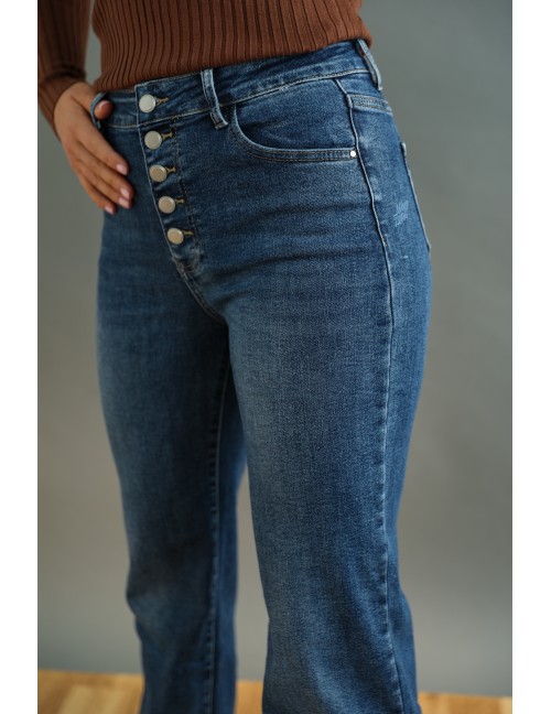 MITANA - Hímzett Farmernadrág