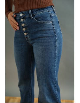 MITANA - Hímzett Farmernadrág