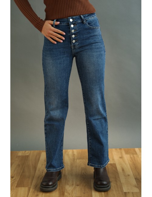 MITANA - Hímzett Farmernadrág