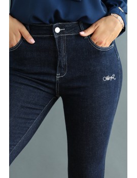 DELOTORA - Hímzett Farmernadrág DELOTORA - Hímzett Farmernadrág