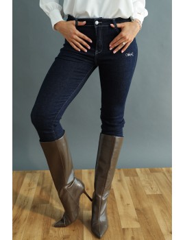 DELOTORA - Hímzett Farmernadrág DELOTORA - Hímzett Farmernadrág