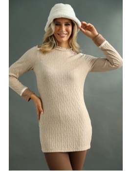 TEKLA Knitted Tunic - Beige