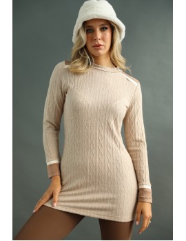 TEKLA Knitted Tunic - Beige