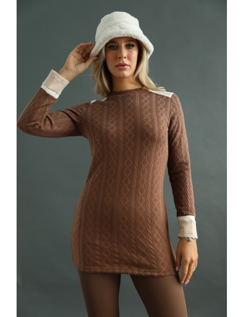 TEKLA Kötött Tunika - Barna TEKLA Kötött Tunika - Barna