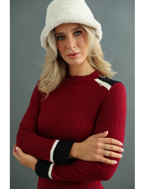 TEKLA Kötött Tunika - Bordó TEKLA Kötött Tunika - Bordó