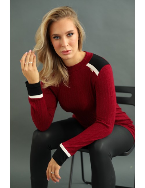 TEKLA Kötött Tunika - Bordó TEKLA Kötött Tunika - Bordó