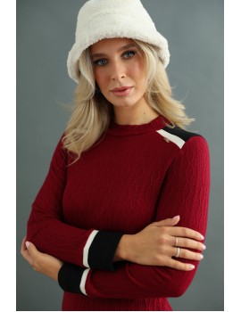 TEKLA Knitted Tunic - Wine Red