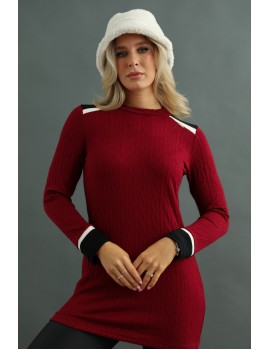 TEKLA Knitted Tunic - Wine Red