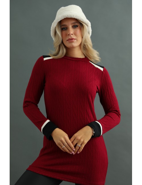 TEKLA Kötött Tunika - Bordó TEKLA Kötött Tunika - Bordó