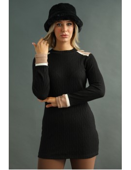TEKLA Knitted Tunic - Black
