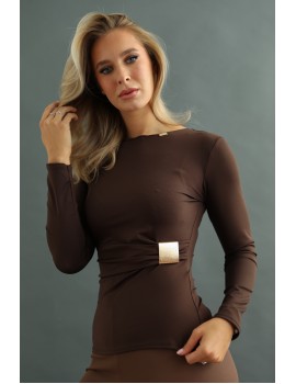 PENNY Top - Brown