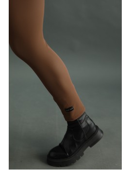 Belül Bolyhos Téli Leggings - Barna