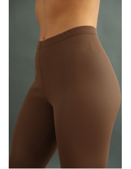 Belül Bolyhos Téli Leggings - Barna