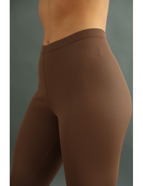 Belül Bolyhos Téli Leggings - Barna