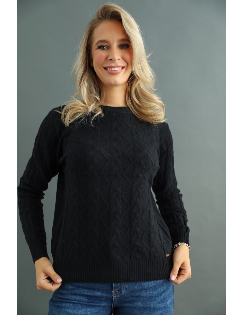 ENISE Kötött Felső - Fekete ENISE Kötött Felső - Fekete