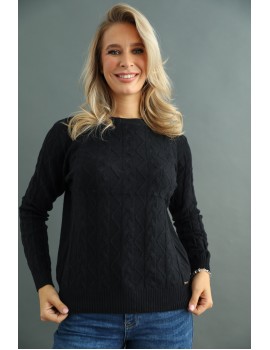 ENISE Pulover - Black