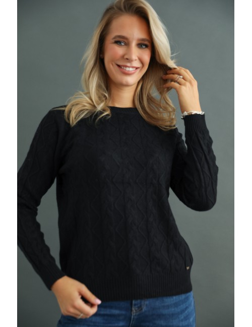 ENISE Kötött Felső - Fekete