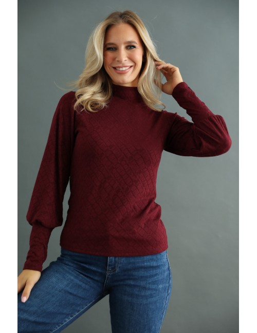 CHARIA Kötött Felső - Burgundy