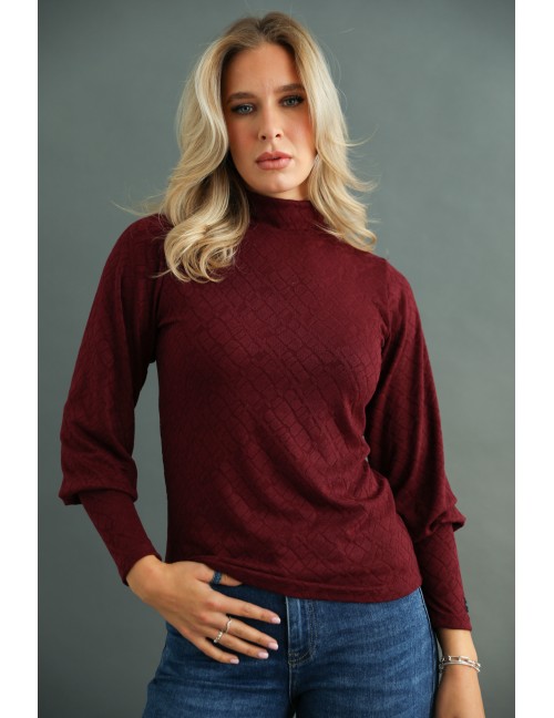 CHARIA Kötött Felső - Burgundy