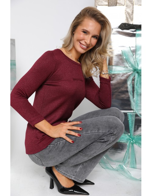 DELENI Top - Bourgundy