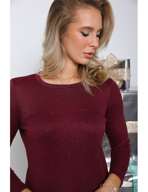 DELENI Top - Bourgundy