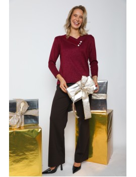 KITANA Felső - Burgundi