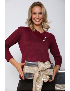 KITANA Felső - Burgundi