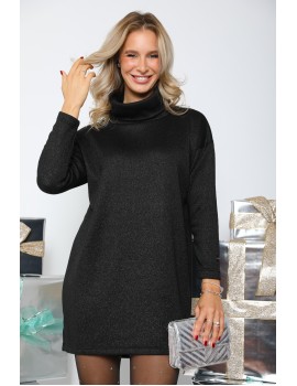 TEMERINA Kötött Ruha - Fekete