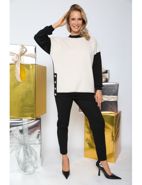 MILLE Szőrmés Felső - Fekete MILLE Szőrmés Felső - Fekete