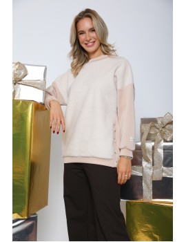 MILLE Szőrmés Felső - Bézs