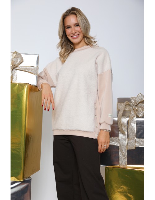 MILLE Szőrmés Felső - Bézs MILLE Szőrmés Felső - Bézs