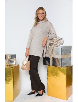 BENNIE Kötött Tunika - Bézs