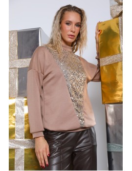 MINNIE Sequin Jumper - Peanut
