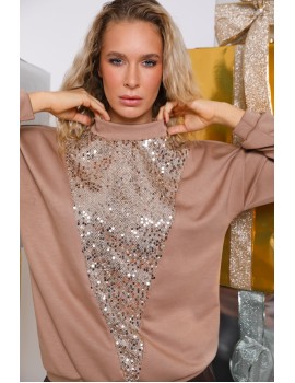 MINNIE Sequin Jumper - Peanut