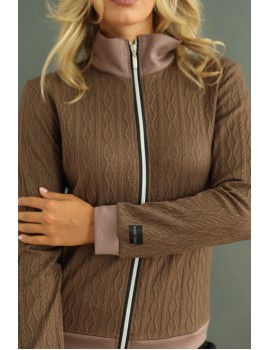 LILIAN Kötött Kardigán - Csokoládé