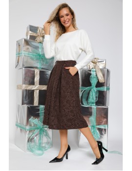 PAULA Szoknya - Barna