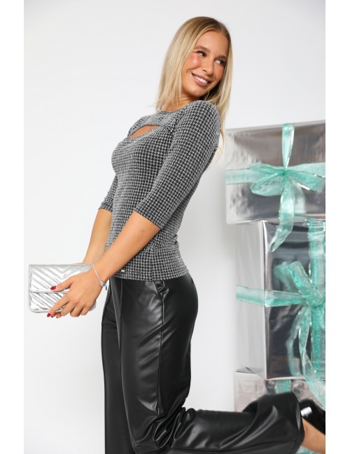 BASIC Alkalmi Felső - Ezüst