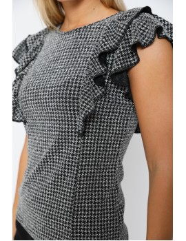 BASIC Top With Flounce - Silver