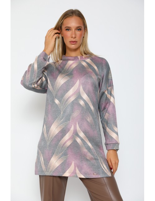 LATIA Mohair Tunika - Barna