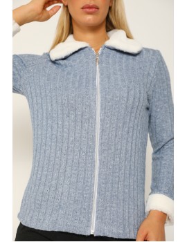 CHIRSTY Cardigan - Blue