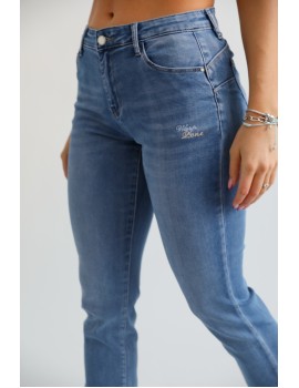 DOLLY Hímzett Farmernadrág