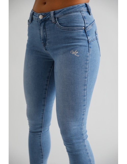 TELLINA Hímzett Farmernadrág