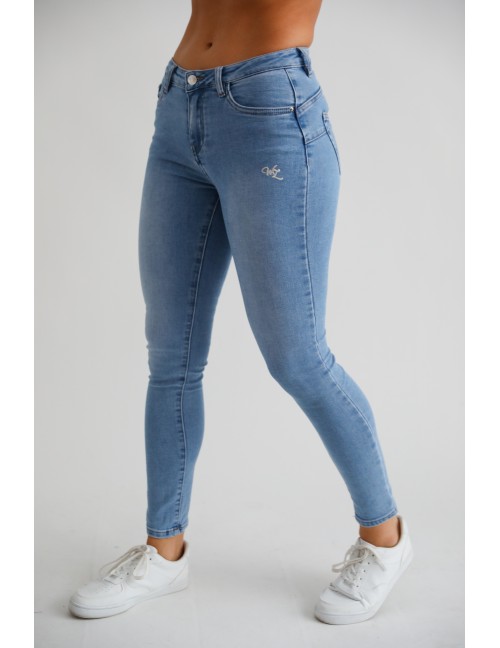 TELLINA Hímzett Farmernadrág