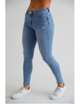 TELLINA Hímzett Farmernadrág